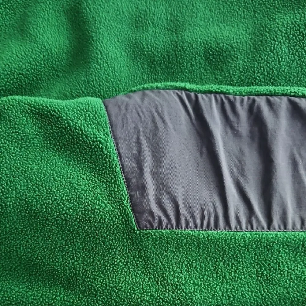 The North Face Charcoal and Forest Green Fleece Jacket